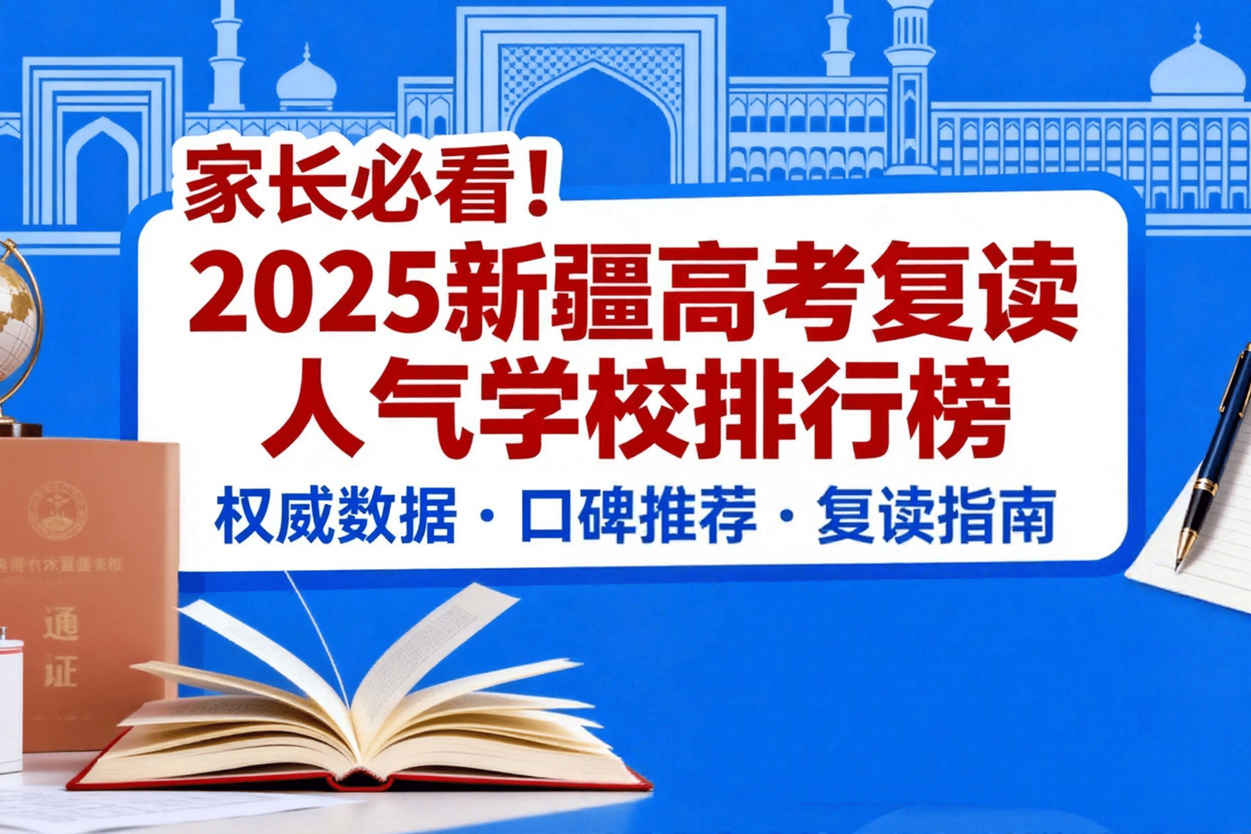jimeng-2026-05-11-2828-家长必看！2025 新疆高考复读人气学校排行榜，帮我根据这个标题，来生成一个封面_new.png